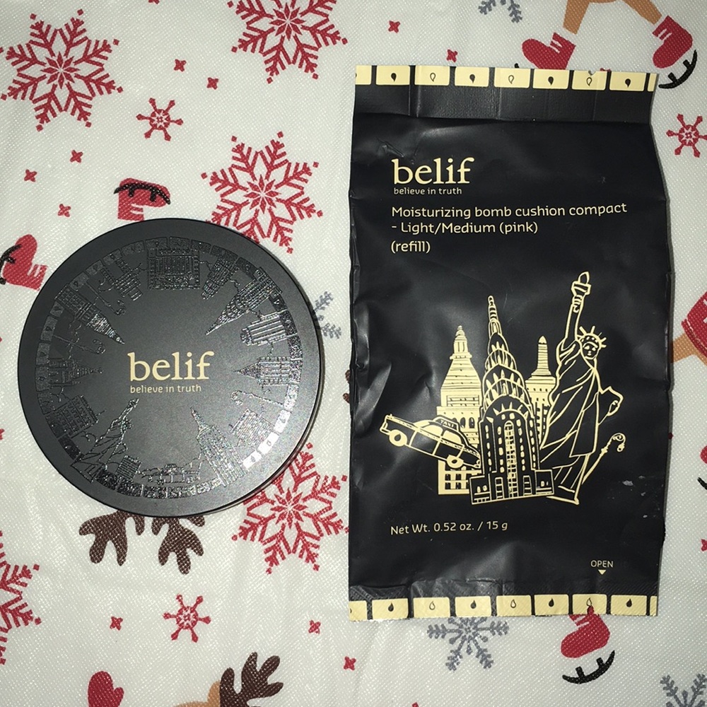 belif Moisturizing bomb cushion compact w/ refill